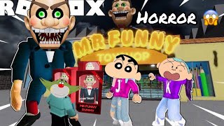 Shinchan and his friends Went in the most horror Toy Shop (Scary Obby) | Roblox | GREEN GAMING