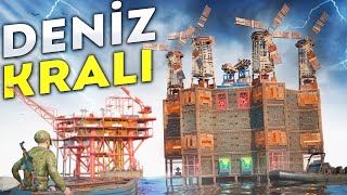 DENİZİN ORTASINA 25 KATLI HARİKA EV YAPTIM ! (KRALLIĞIN YÜKSELİŞİ) Rust Türkçe Film