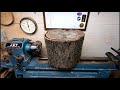 Woodturning - Corset Laced Spalted Maple Salad Bowl