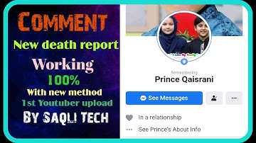 Memorialized Any Facebook Account Just In Comments || Death Report new Working Trick 2021||By Saqli