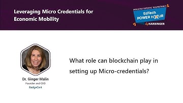 Snippet: What role can blockchain play in setting up Micro-credentials?