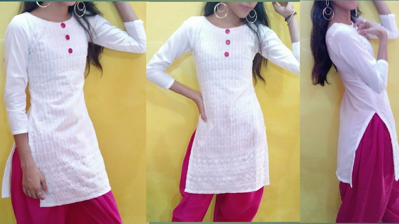 Handmade Kota Cotton Straight Chikankari Kurti White Chikankari Kurti for  Women Lucknow Chikankari Dress for Her Indian Ethnic Wear IYANHT - Etsy  Sweden