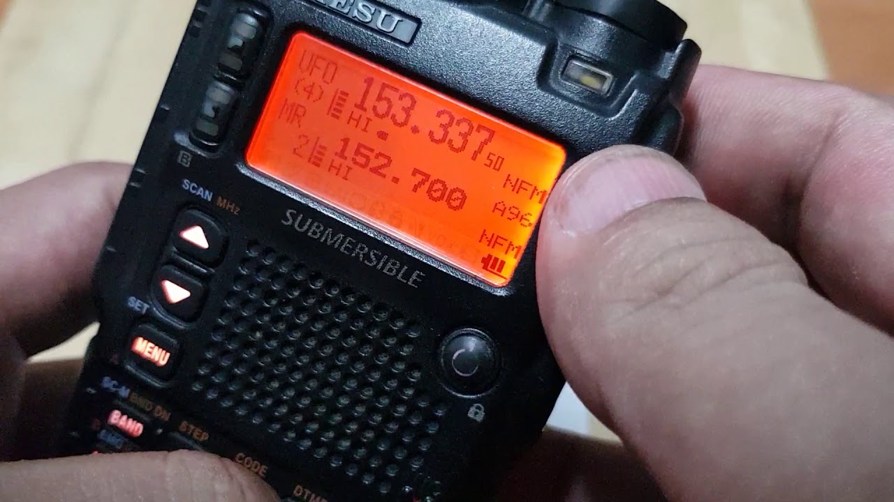 วิธีตั้งสเตป Yaesu VX 8DR
