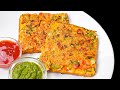 Spicy veg toast          besan toast recipe breakfast  kabitaskitchen