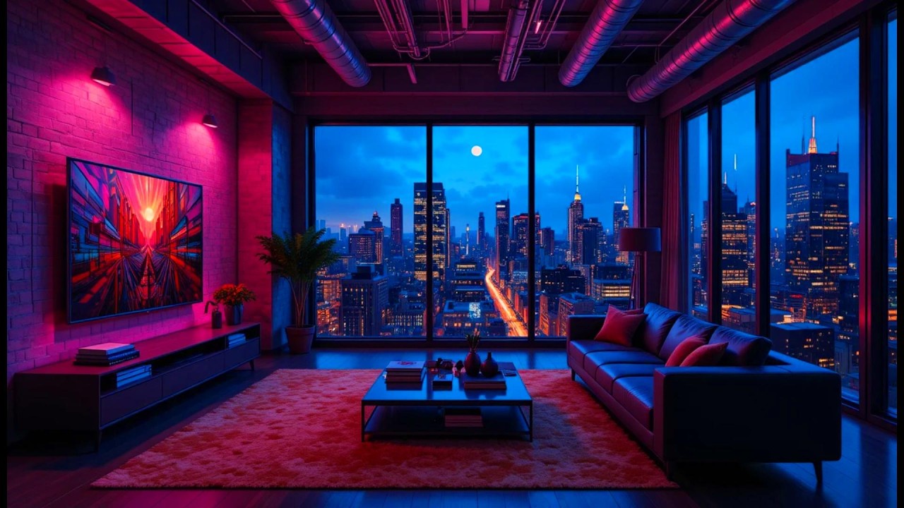 Ambient Lofi Chill Space ☔ Smooth Rainy Beats for Meditation & Late Night Study