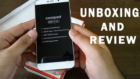 Coolpad Note 3 Lite: Unboxing and Review