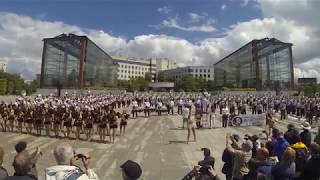 Florida State University Marching chiefs band show in Paris, France (Citroen Park)