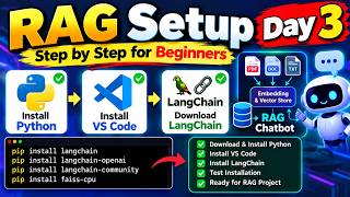 RAG Setup Day 3 🔥 Install Python, VS Code & LangChain  Beginner Tutorial Update