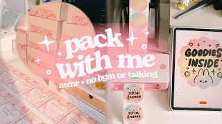 🎀 asmr packing orders for my small business pt.3 | sticker shop | real time | no talking + no bgm ✿