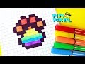 RAINBOW FOLDER PIXEL ART HOW TO DRAW ! РАДУЖНАЯ ЛАПКА РИСУЕМ ПО КЛЕТОЧКАМ !Handmade Pixel Art  l.o.l