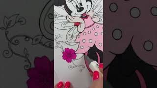 Coloring Minnie Mouse #disney #disneyclassics #mickeymouse #coloringpages #everyone #art