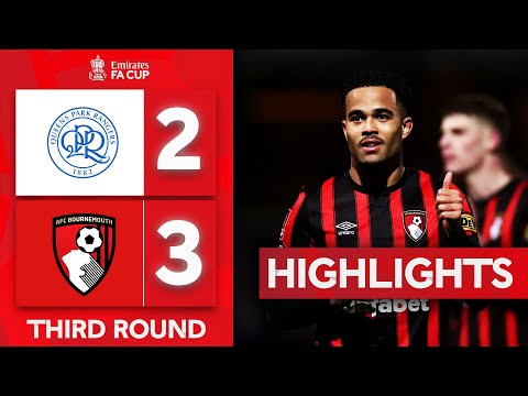 Kluivert completes bournemouth fightback! | qpr 2-3 bournemouth | highlights | emirates fa cup 23-24