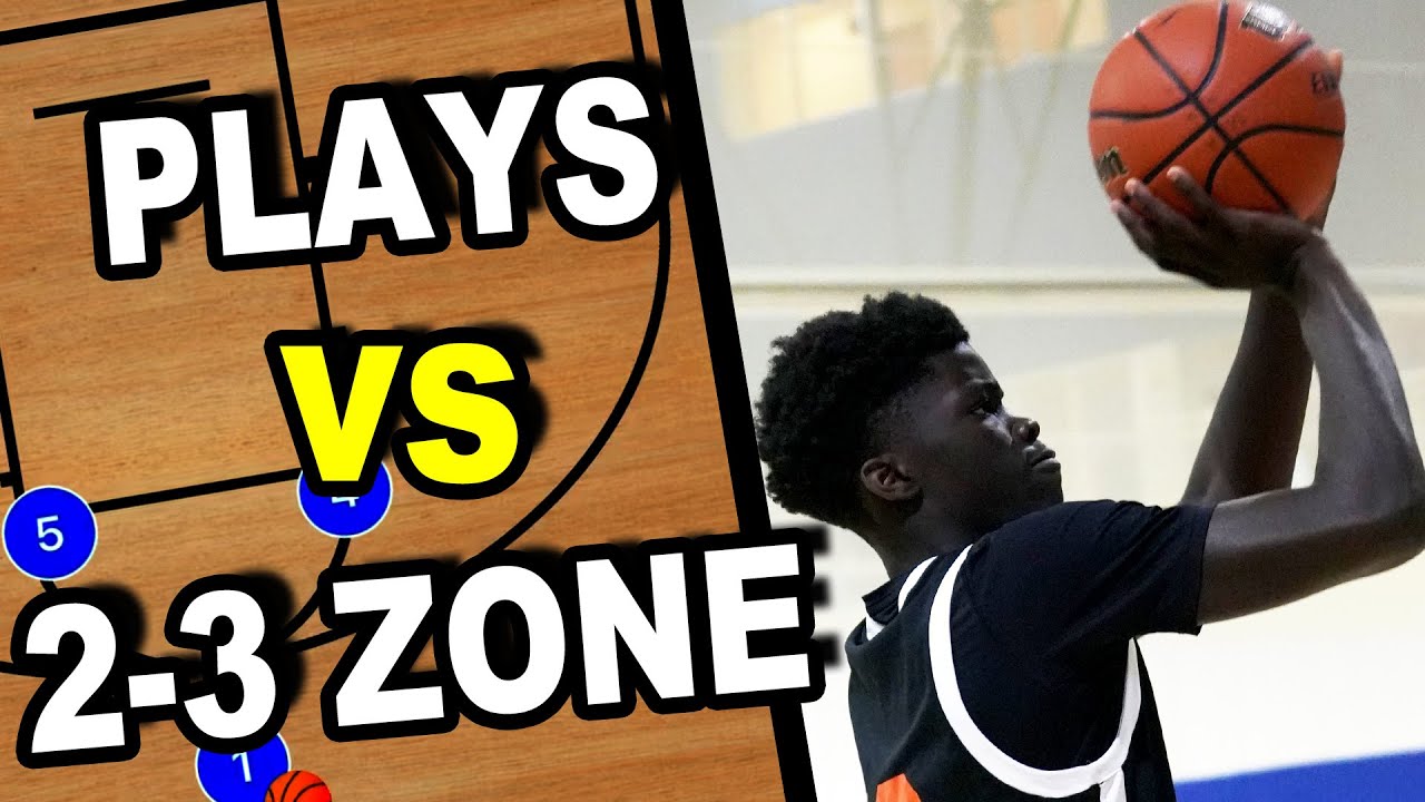 Easy Plays To Run vs a 2-3 Zone Defense - YouTube