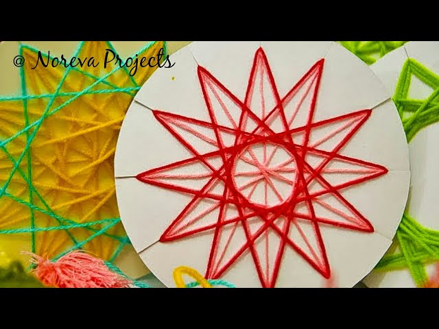 Giant Geometric String Star Craft For The Holidays! - creative