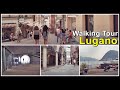 Lugano walking tour / Vom Bahnhof Lugano zum See, Stadt Rundgang, Kanton Tessin, Schweiz 2021