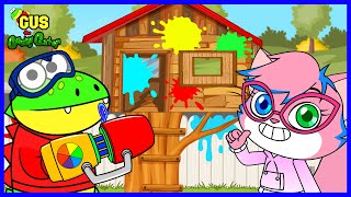 Gus the Gummy Gator Educational Video Learn Colors Pretend Play Painting TreeHouse!