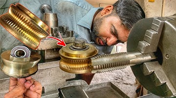 Skilled craftsmanship It is difficult to make a worm wheel with a thread drill on a lathe machine
