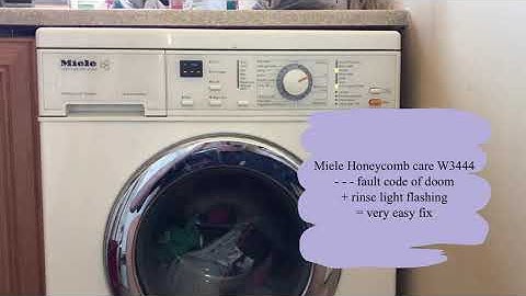 Miele honeycomb care washing machine W3444 —- fault code fix