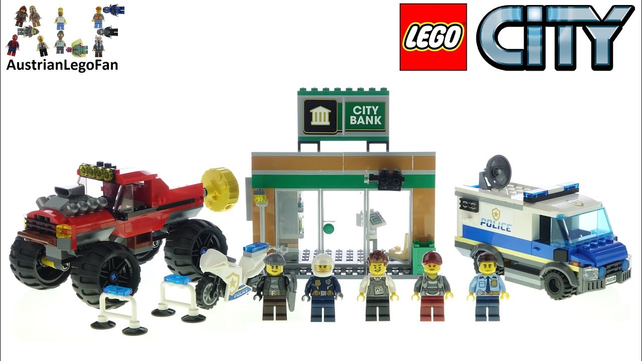 den første Interaktion Afskrække LEGO City 60245 Police Monster Truck Heist - Lego Speed Build Review -  YouTube