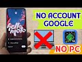 NO PC - Motorola g56 frp bypass without pc, Account Google unlock Remove android 15 - 16