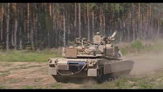 CAVALRY: U.S. Army M1A2 Abrams Tanks FIRE ALL GUNS in Lithuania