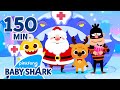 🎄Christmas Friends Visit Baby Shark Dentist! | +Compilation | Hospital Play | Baby Shark Official