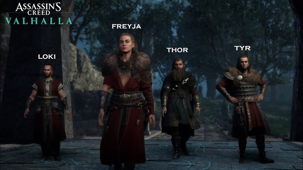 Assassin's Creed Valhalla - Meeting Norse Gods Thor, Freyja, Tyr in ...