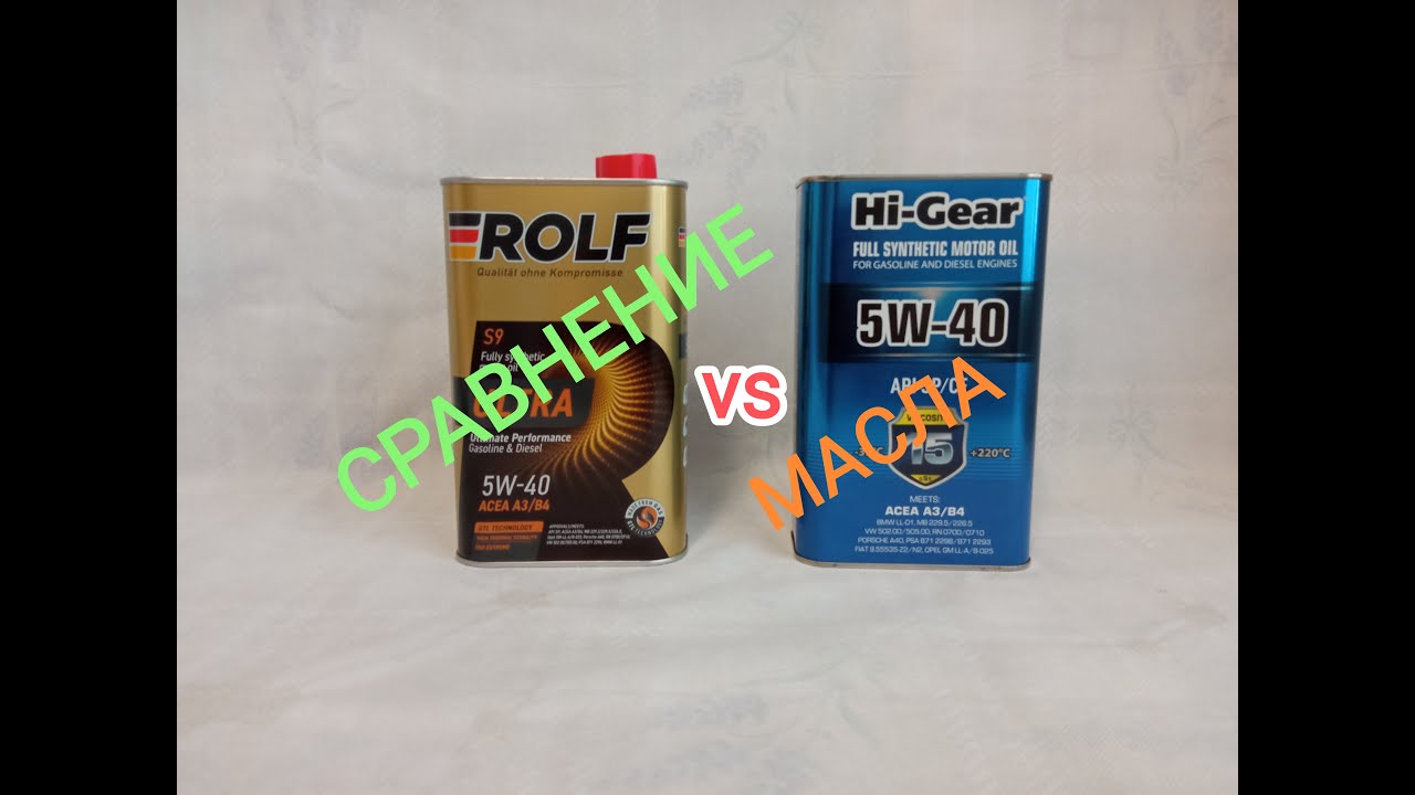 Сравнение Rolf Ultra и Hi-Gear