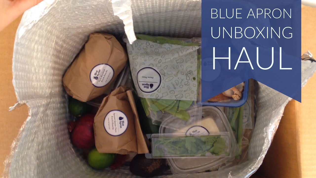 Blue Apron Unboxing Haul Video YouTube