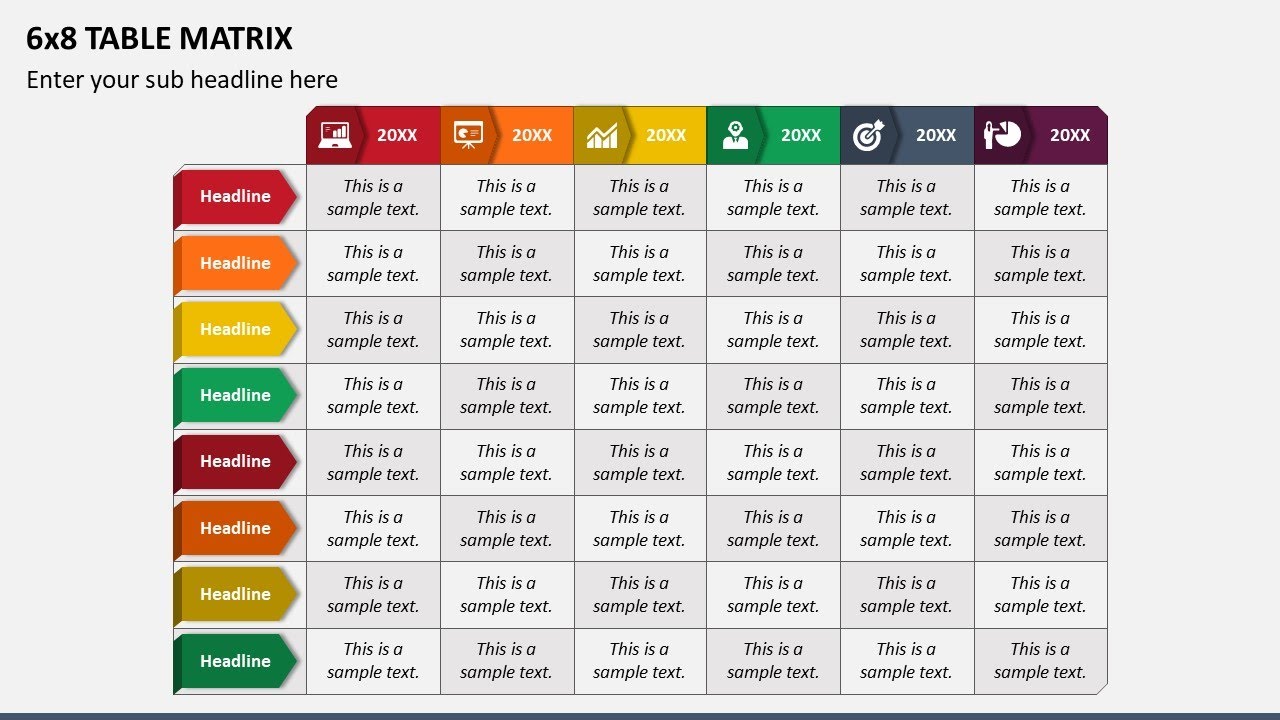 6x8 Table Matrix Animated PowerPoint Slides - YouTube