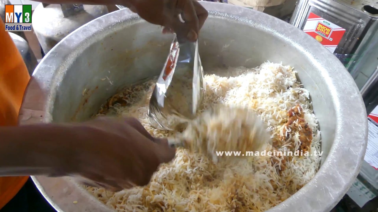 CHICKEN DUM BIRYANI MAKING | INDIAN VILLAGE PARTY FOODS street food | STREET FOOD