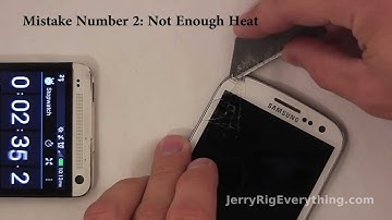 3 Common Mistakes: Separating the Glass and LCD on a smart phone or tablet