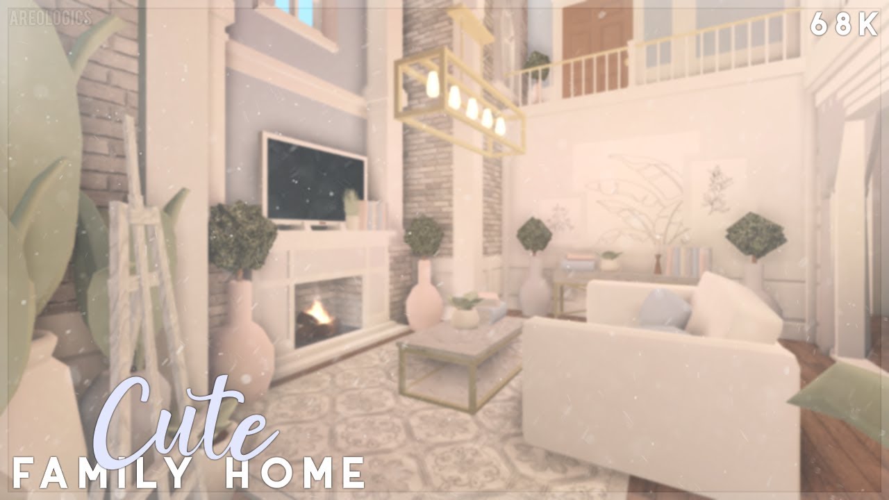 Bloxburg | Cute Suburban Family Home Speed Build - YouTube