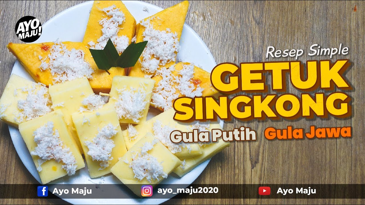 Makanan Jadul Khas Indonesia!! Cara membuat Getuk simple dari singkong gula putih dan gula jawa
