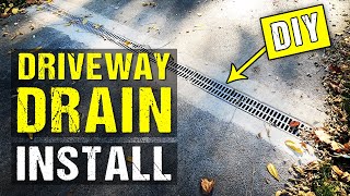 How to Install a RELN Driveway Storm Drain (Channel Drain or Grate Drain) on a  Driveway