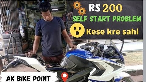 Pulsar RS200 self start problem kese saul kre