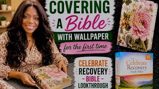 Covering a Bible w/Wallpaper & Celebrate Recovery Bible Lookthrough  screenshot 2