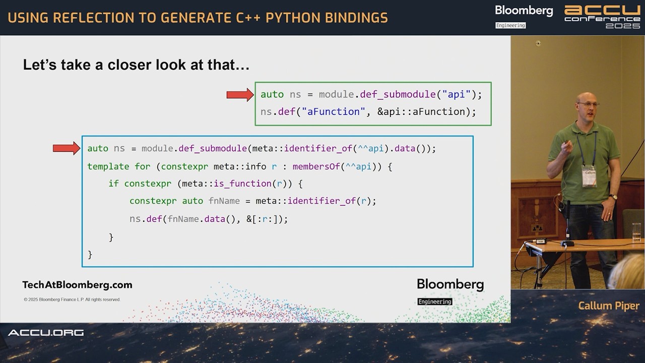 Using Reflection to Generate C++ Python Bindings - Callum Piper - ACCU ...