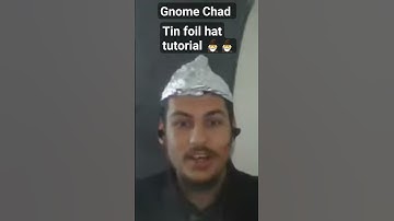 GnomeChad shows how to make tin foil hat 🧙‍♂️🧙‍♂️ #gnomechad #youtubeshorts #magic #esoteric #wizard