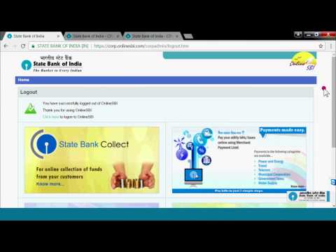 SBI Vistaar: Administrator First Time Login and Change of User id & Password.