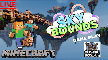 Minecraft Skybounds Magic Islands helping to build my friends Island - Tips and Tricks