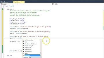 VB 2 - Console Programming - Variable Declaration, I/O, Div, Mod