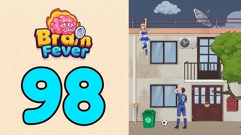 Brain Fever Puzzle Game Level 98 Help Him Climb up to Save The Girl