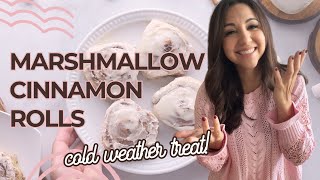 Marshmallow Cinnamon Rolls- Perfect for Winter! ❄️