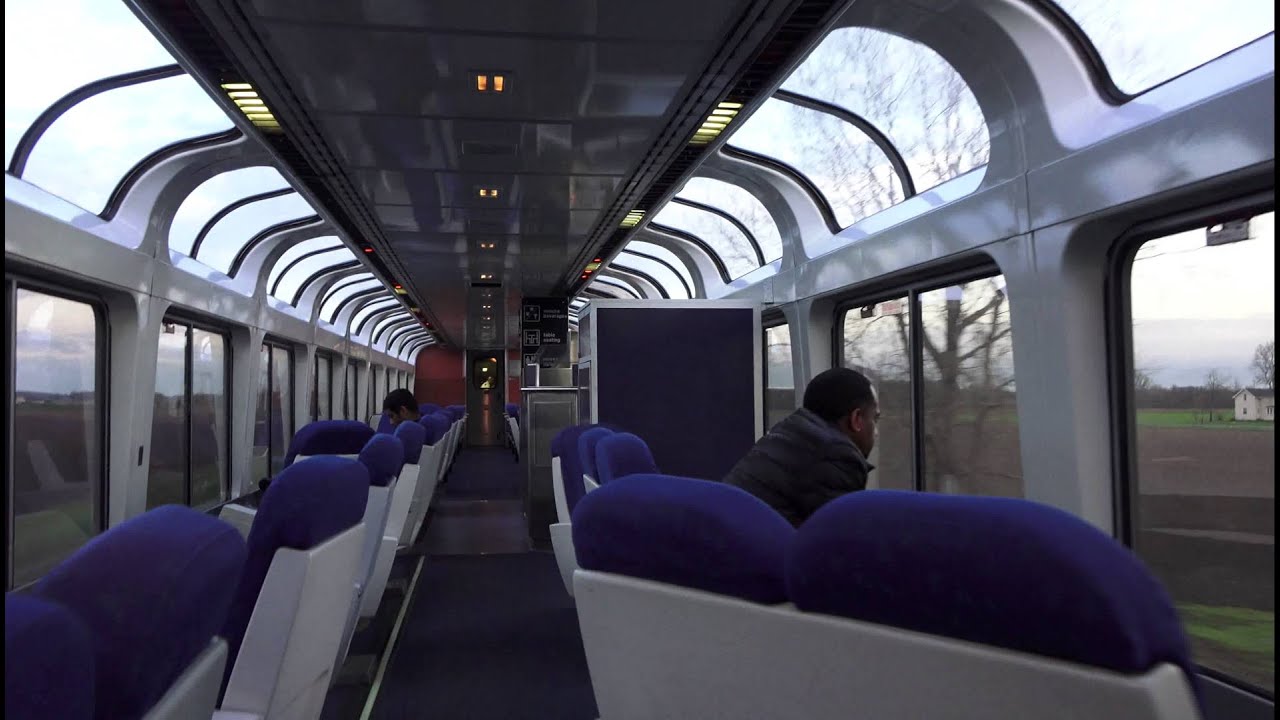 4k SONY FDR-AX100 Amtrak Superliner Walk thru Capitol Limited 29 April