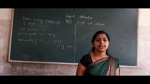 5th Maths weight and volume part 2, class by Mangala