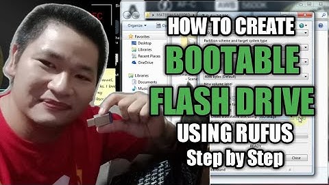 HOW TO CREATE BOOTABLE FLASH DRIVE USING RUFUS