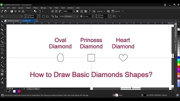 Corel draw Tutorial 2 : How to Draw Basic Diamond Shapes.