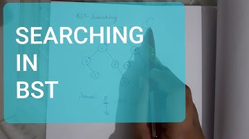 CS301 SEARCHING IN BST(BINARY SEARCH TREE) by Vishakha Sharma, GPC Rajsamand (HINDI)