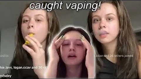 Haley morales CAUGHT VAPING on LIVE (Crazy)😱